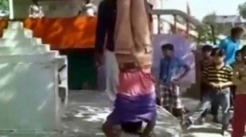 The Shocking Video Of A Kid Being Hanged Upside Down – Any Guesses Who Did It And Why?